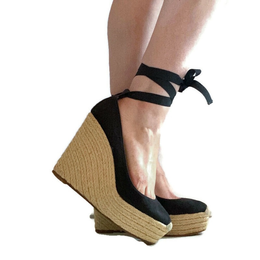 Christian Louboutin Espadrille Wedges Size 9.5